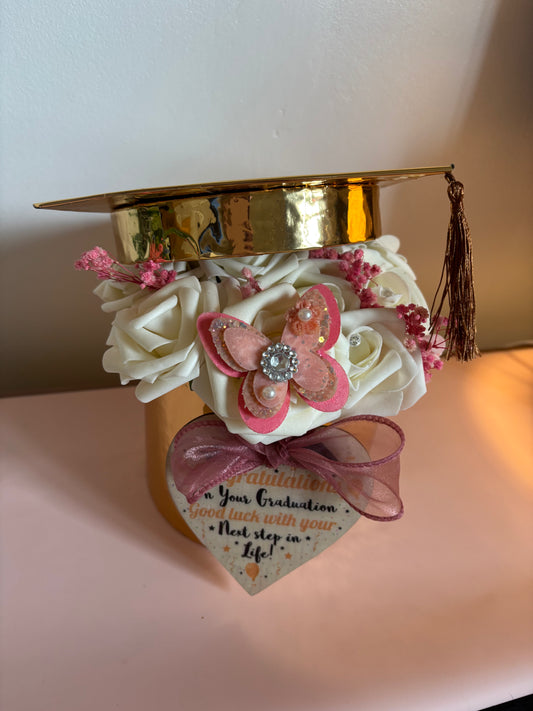 Graduation gift floral box